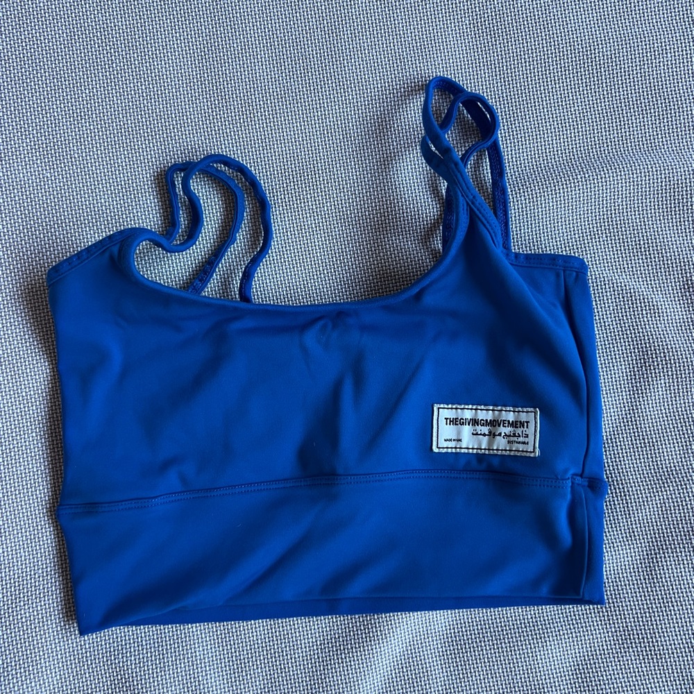The Giving Movement Blue Sports Bra